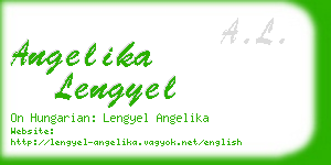 angelika lengyel business card